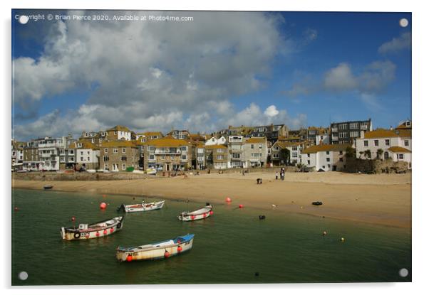 St Ives Harbour, Cornwall Acrylic by Brian Pierce