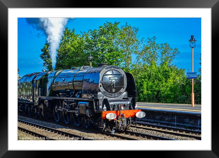 Steaming into Leamington Spa Framed Mounted Print by David Atkinson