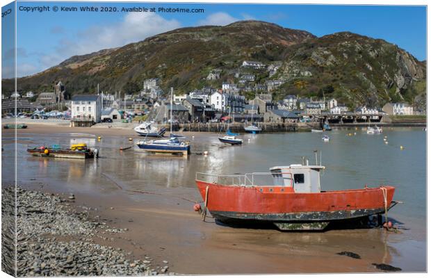 Barmouth Harbour Canvas Print by Kevin White