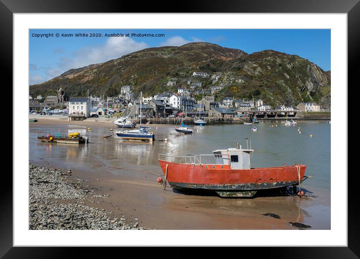 Barmouth Harbour Framed Mounted Print by Kevin White