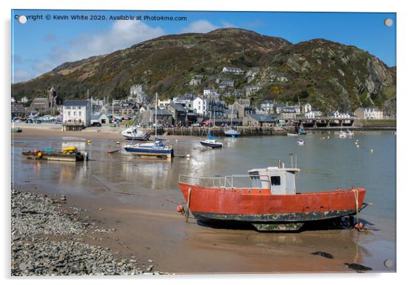 Barmouth Harbour Acrylic by Kevin White