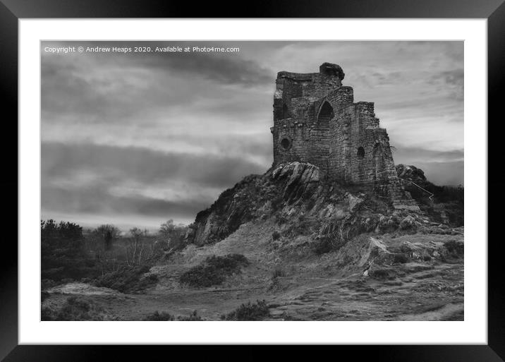 Mow Cop Castle  Framed Mounted Print by Andrew Heaps