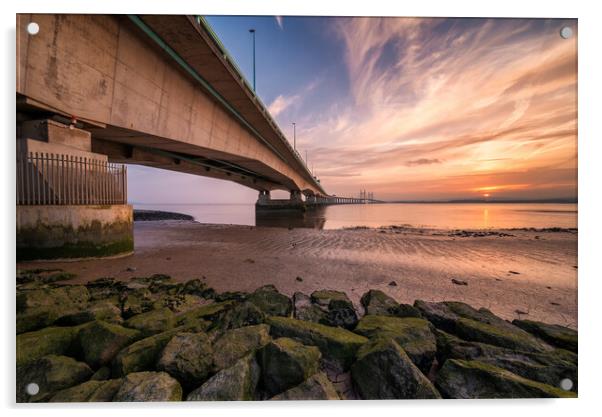 Second Severn Crossing   Acrylic by Dean Merry