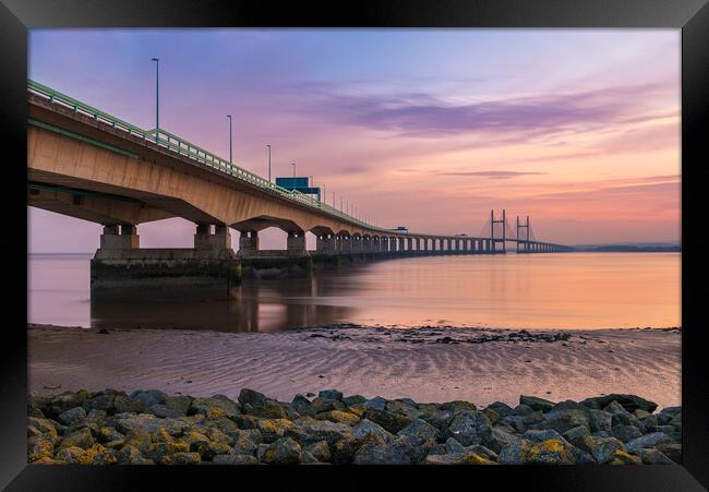 Second Severn Crossing   Framed Print by Dean Merry