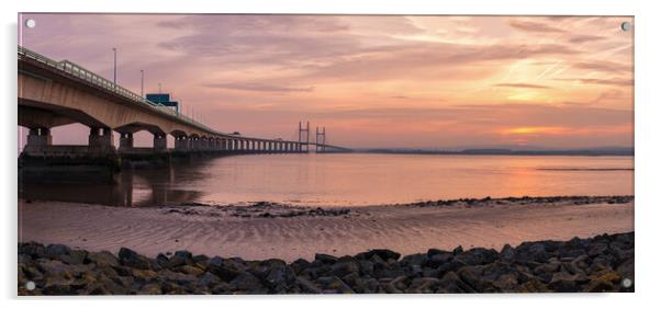 Second Severn Crossing   Acrylic by Dean Merry