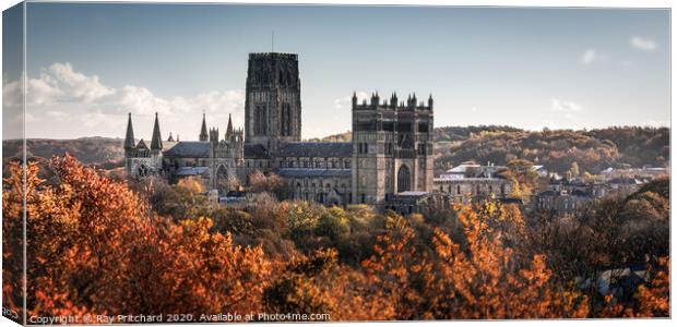 Durham Cathedral in Autumn  Canvas Print by Ray Pritchard