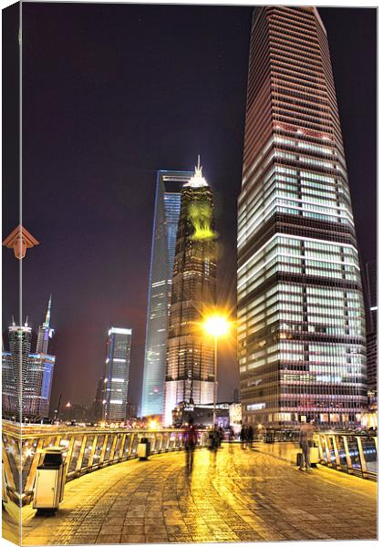 Jin Mao & Shangahi World Financial Centre Building Canvas Print by Phil Hall