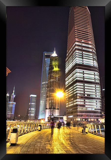 Jin Mao & Shangahi World Financial Centre Building Framed Print by Phil Hall