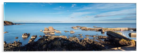 Breathtaking Scottish Seaside Panorama Acrylic by Tommy Dickson