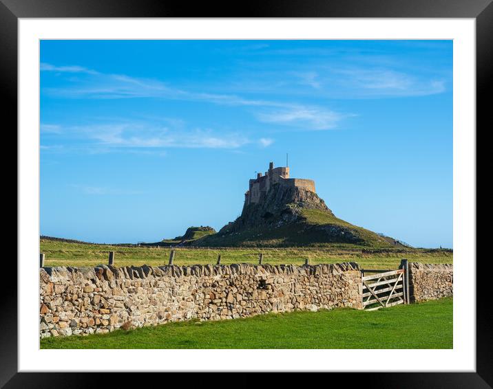 Lindisfarne Castle. Framed Mounted Print by Tommy Dickson