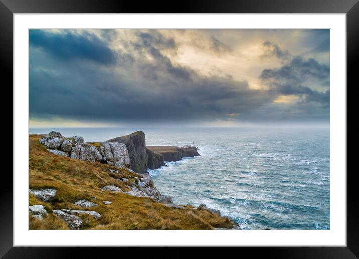 Neist Point lighthouse, Isle of Skye Framed Mounted Print by Gary Finnigan