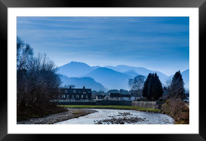 Keswick at dusk Framed Mounted Print by Gary Finnigan