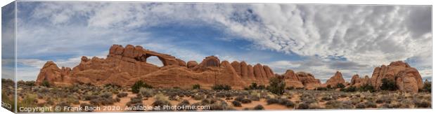 Skyline Arch in Arches National Monument, Utah Canvas Print by Frank Bach