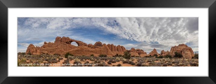 Skyline Arch in Arches National Monument, Utah Framed Mounted Print by Frank Bach
