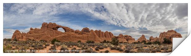 Skyline Arch in Arches National Monument, Utah Print by Frank Bach