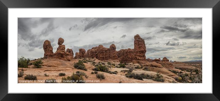Garden of Eden in Arches National Monument, Utah Framed Mounted Print by Frank Bach