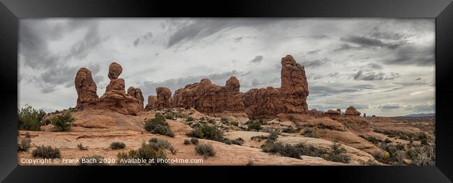Garden of Eden in Arches National Monument, Utah Framed Print by Frank Bach
