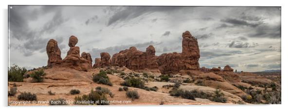 Garden of Eden in Arches National Monument, Utah Acrylic by Frank Bach