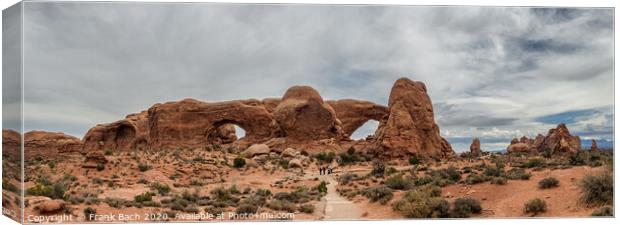 Window Arch in Arches National Monument, Utah Canvas Print by Frank Bach