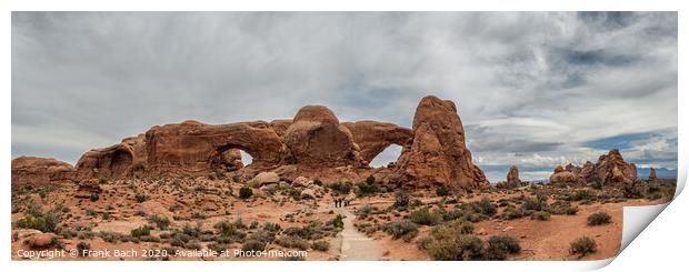 Window Arch in Arches National Monument, Utah Print by Frank Bach