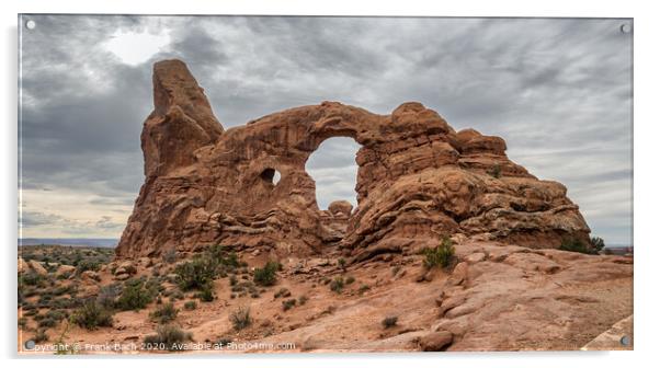 Turret Arch in Arches National Monument, Utah Acrylic by Frank Bach