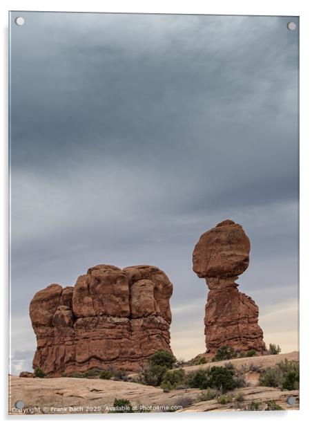 Balanced Rock in Arches National Monument, Utah Acrylic by Frank Bach