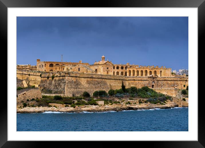 Fort Manoel on Manoel Island in Malta Framed Mounted Print by Artur Bogacki