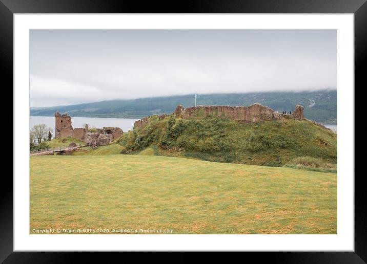 Urquhart Castle Loch Ness Framed Mounted Print by Diane Griffiths