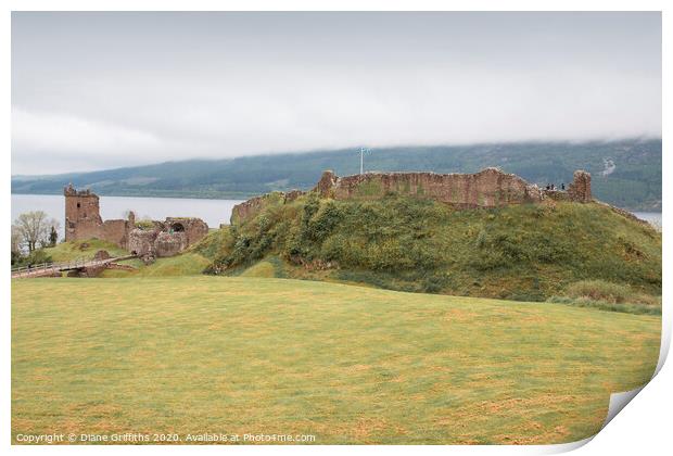 Urquhart Castle Loch Ness Print by Diane Griffiths