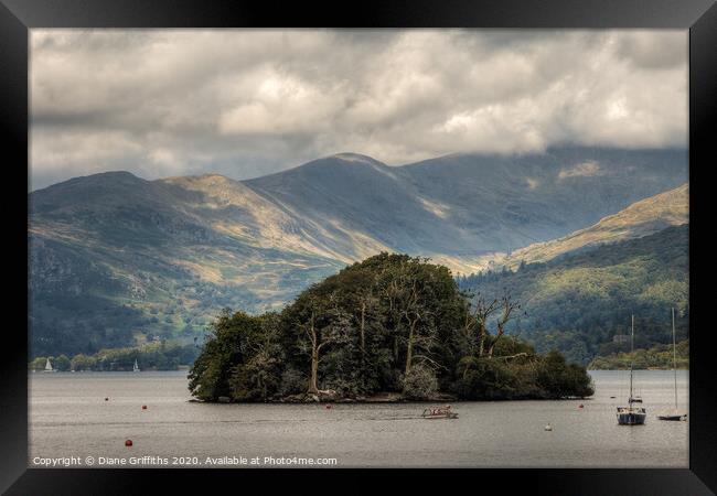 Windermere The Lake District Framed Print by Diane Griffiths