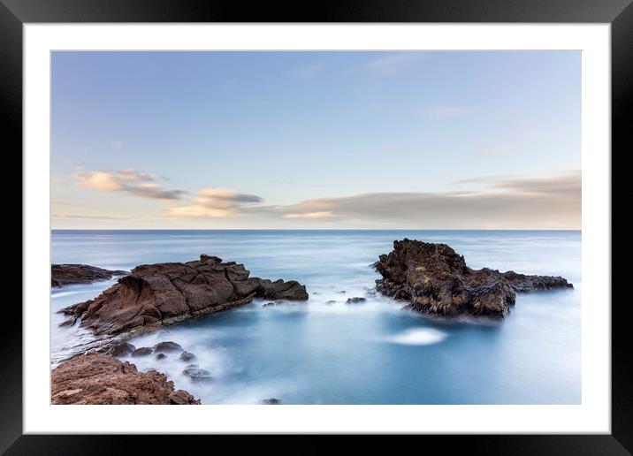 Volcanic shore at dawn, Tenerife Framed Mounted Print by Phil Crean