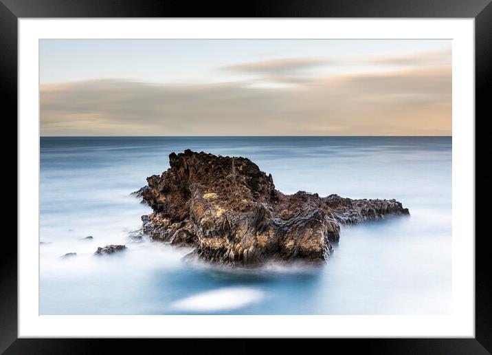 Rocky island at dawn, Tenerife Framed Mounted Print by Phil Crean