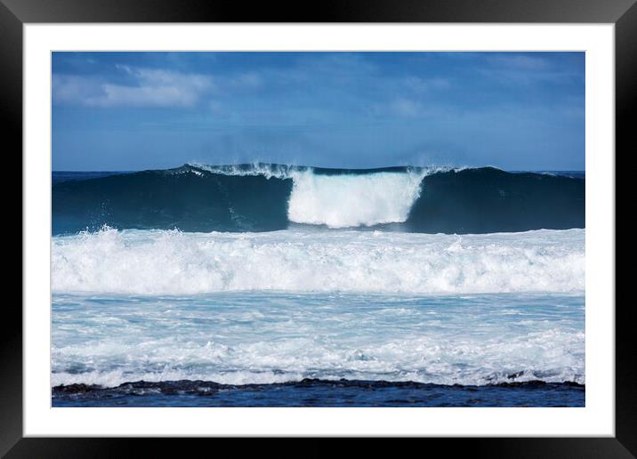 Waves rolling in Tenerife Framed Mounted Print by Phil Crean