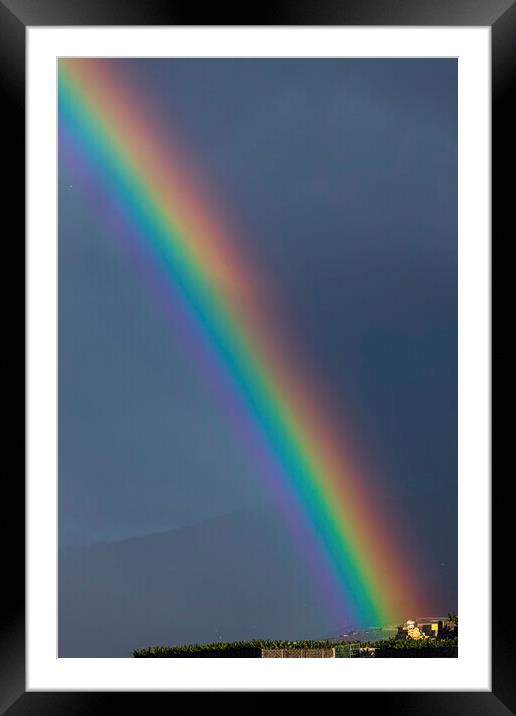 Vivid rainbow Framed Mounted Print by Phil Crean