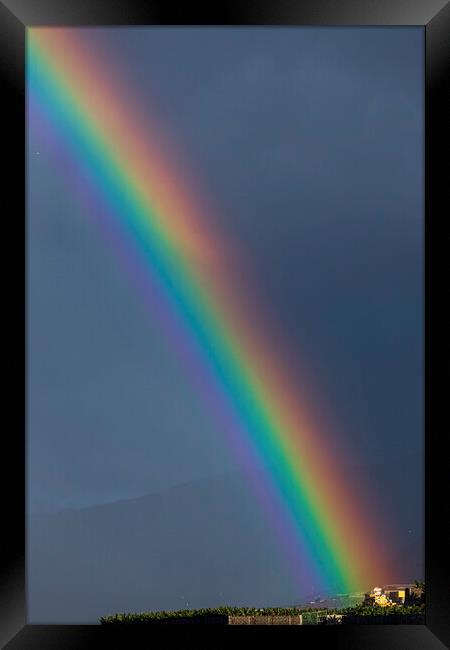 Vivid rainbow Framed Print by Phil Crean