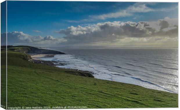 Southerndown  Canvas Print by Jane Metters