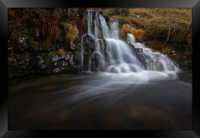 Waterfall on the River Tawe Framed Print by Leighton Collins