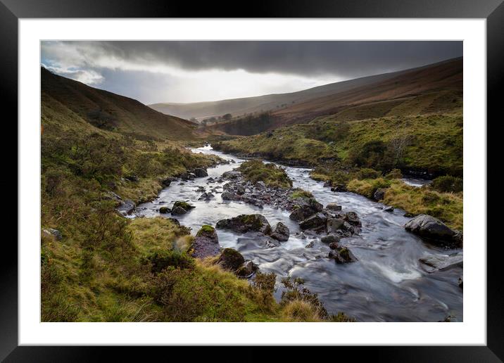 Stormy weather in Wales Framed Mounted Print by Leighton Collins