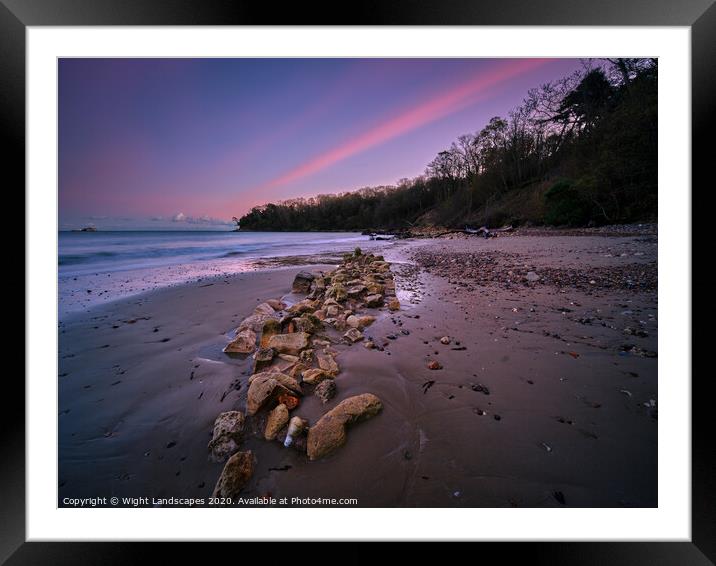Priory Bay Isle Of Wight Framed Mounted Print by Wight Landscapes