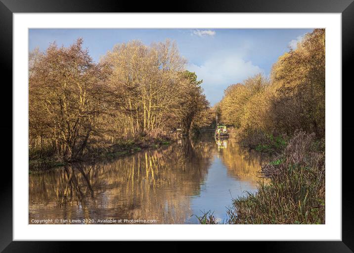 The Kennet and Avon in November Framed Mounted Print by Ian Lewis