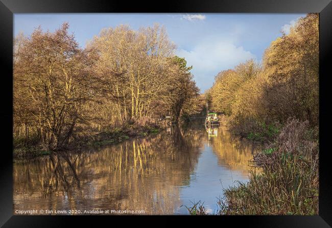 The Kennet and Avon in November Framed Print by Ian Lewis
