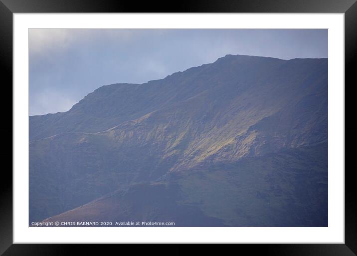 Blencathra Lake District Framed Mounted Print by CHRIS BARNARD