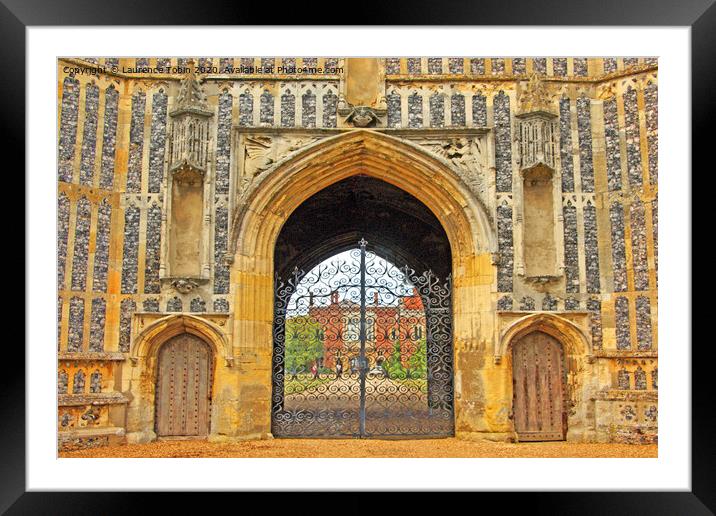 Gatehouse for St Osyth Priory, Essex Framed Mounted Print by Laurence Tobin