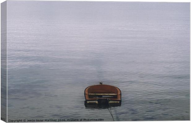 The Lonely Abandoned Vessel Canvas Print by Jesus Martínez