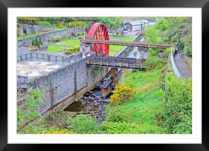 Isle of Man Waterwheel, Laxey Framed Mounted Print by Laurence Tobin