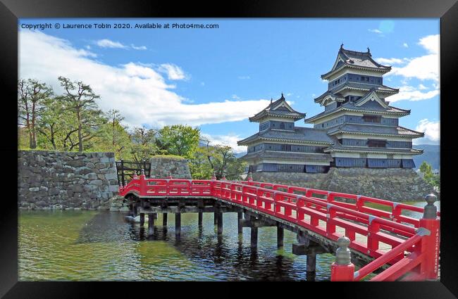 Matsumoto Castle, Japan Framed Print by Laurence Tobin