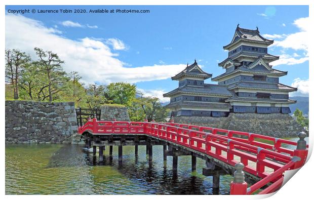 Matsumoto Castle, Japan Print by Laurence Tobin