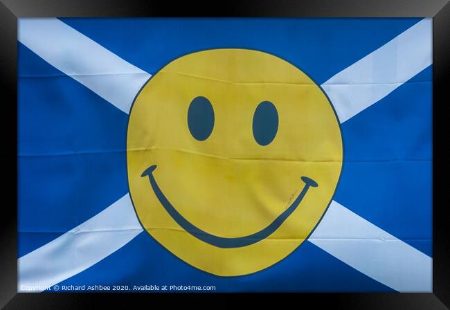 Happy Scotland Framed Print by Richard Ashbee