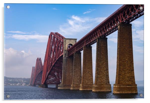 Forth Rail Bridge Acrylic by Steven Lennie