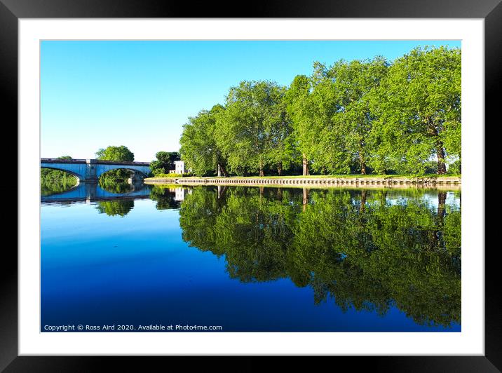 The Thames River at Windsor Framed Mounted Print by Ross Aird